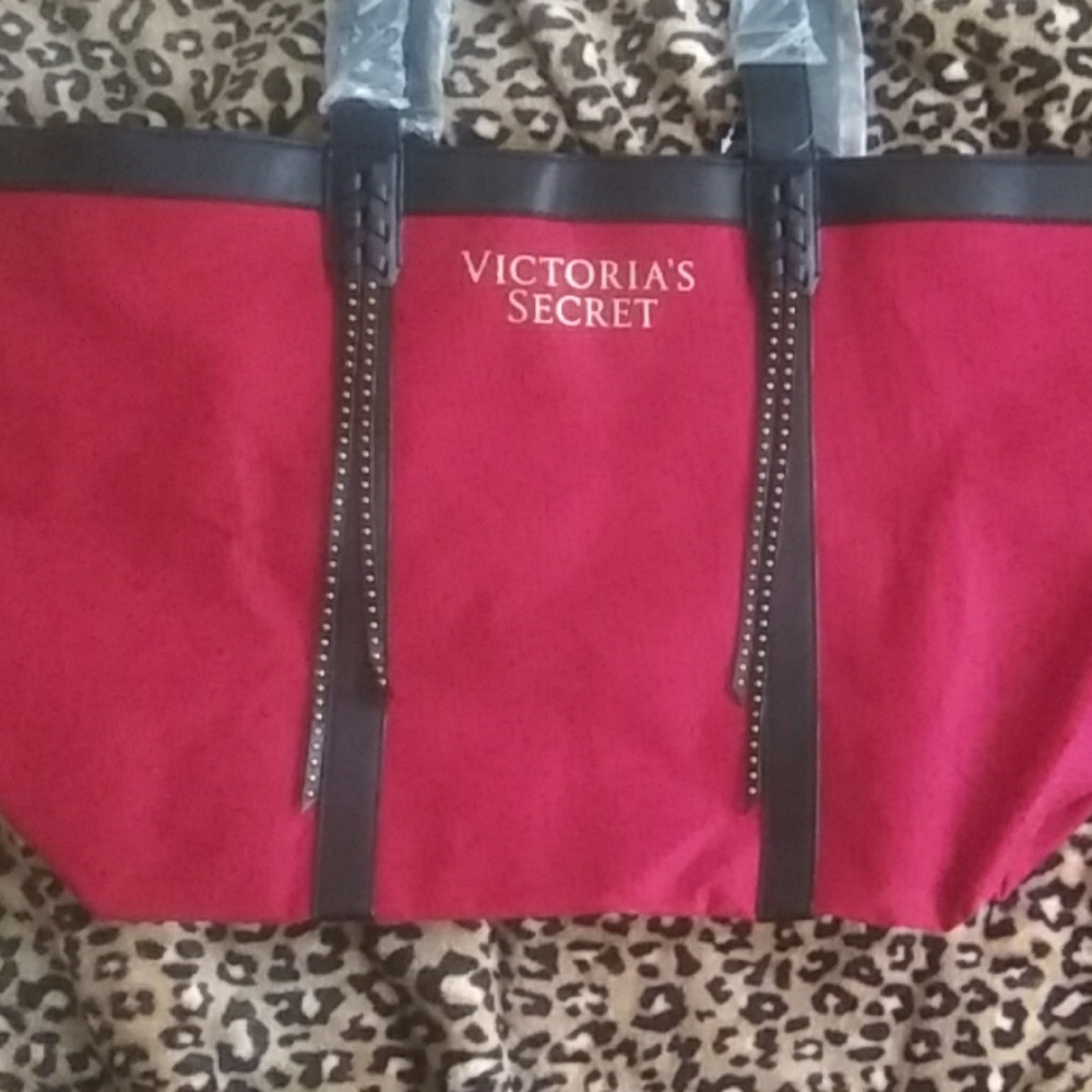 Large Red Victoria's Secret Tote